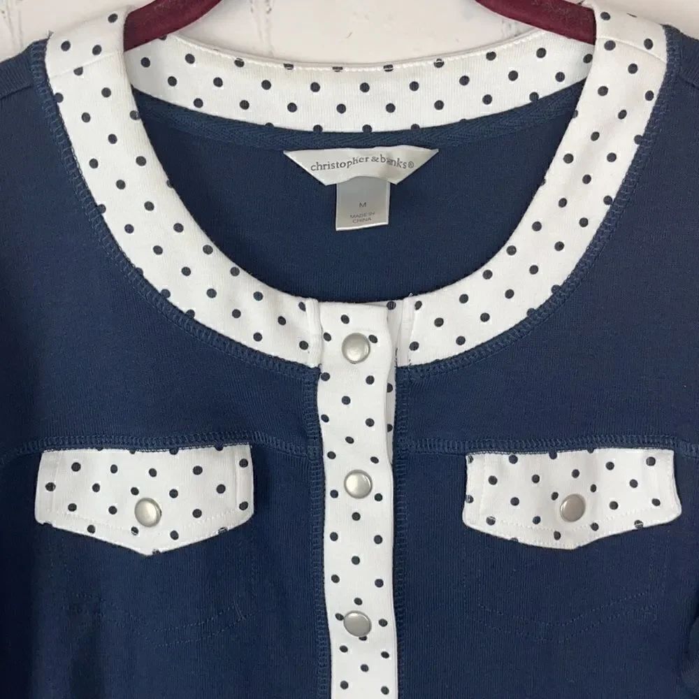 Christopher & Banks Button Up Blouse - Picture 2 of 5